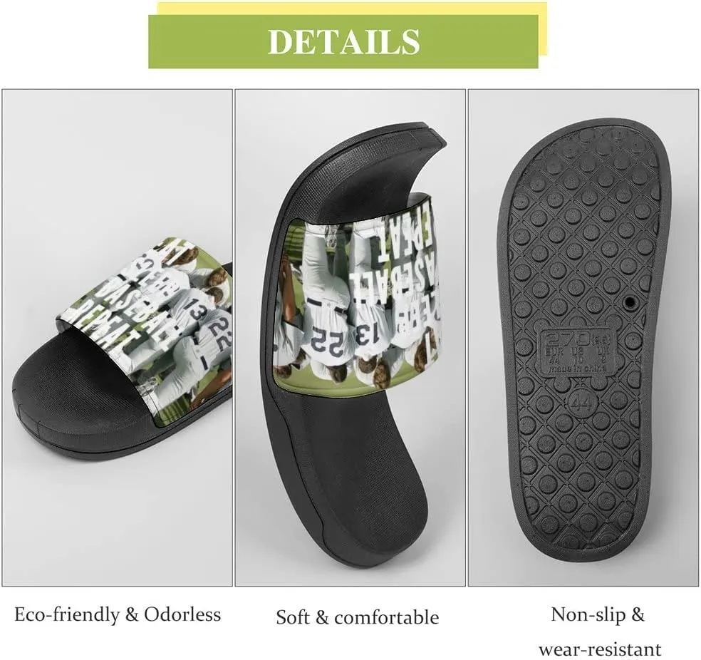 Unisex Slides for Women Men, Comfortable Slippers Slides, Non-slip Shower Shoes House Fashion Thick for Indoor & Outdoor（23062605）