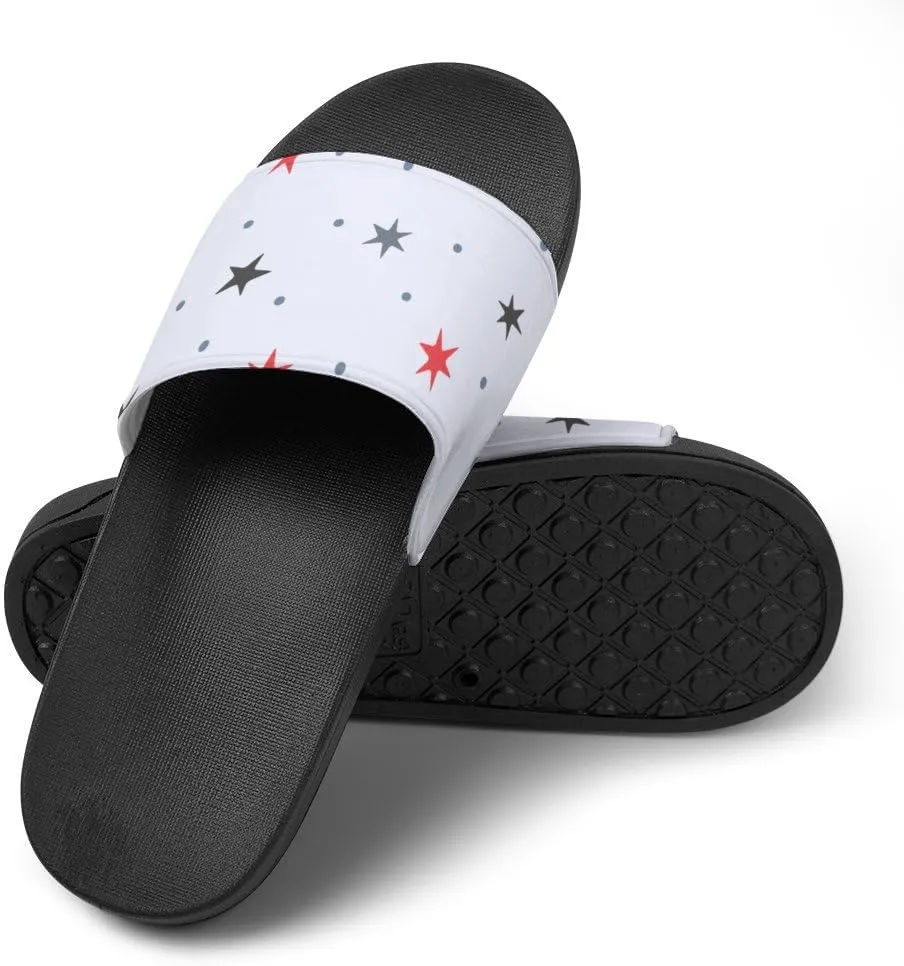 Unisex Slides for Women Men, Comfortable Slippers Slides, Non-slip Shower Shoes House Fashion Thick for Indoor & Outdoor（23062605）