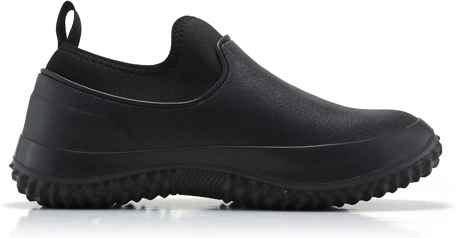 Unisex Waterproof Garden Shoes Womens Rain Boots Mens Car Wash Footwear Camp Booties for Camping, Gardening and Yard Work
