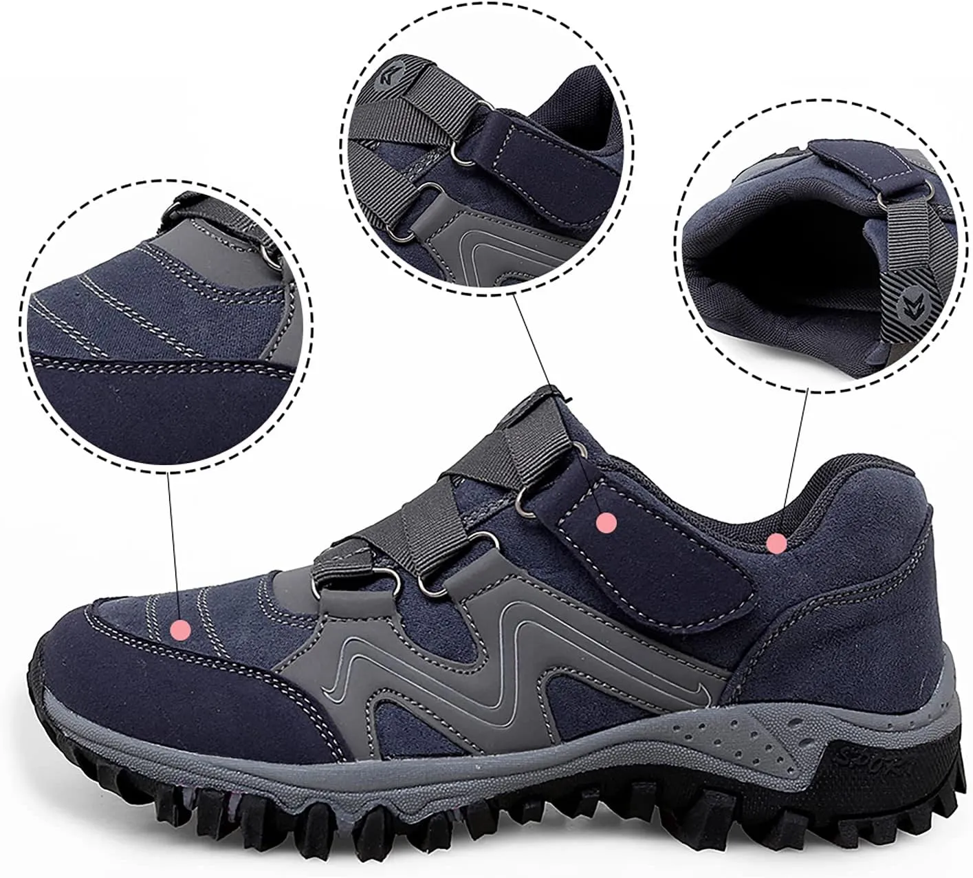VARSKARC Men's Winter Thermal Villi Comfortable Platform high top Shoes