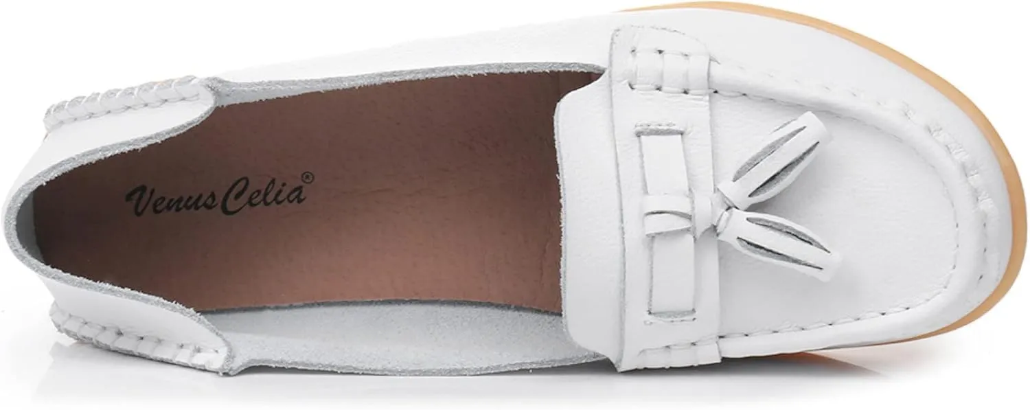 VenusCelia Women's Lantern Comfort Walking Flat Loafer