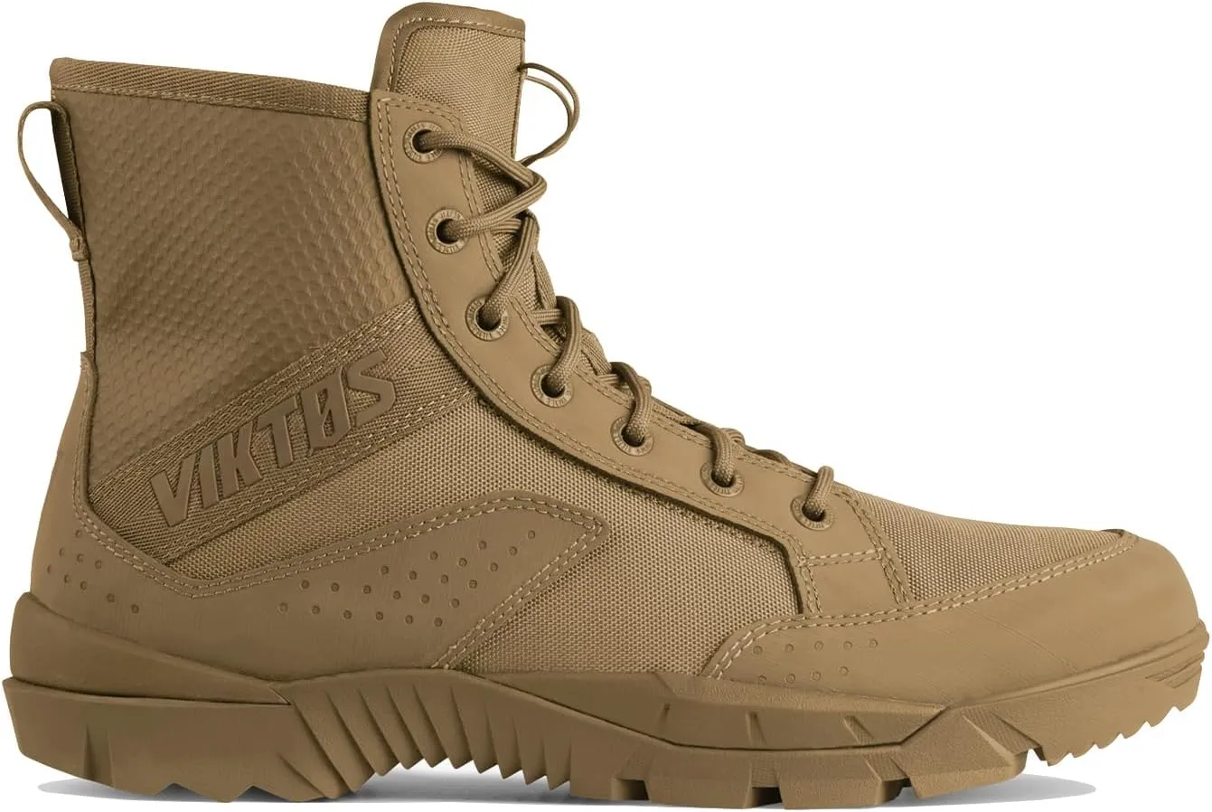 VIKTOS Men's Johnny Combat OPS Tactical Boots| Lightweight Water-Resistant Mid-Height Combat Boots with High-Volume Forefoot