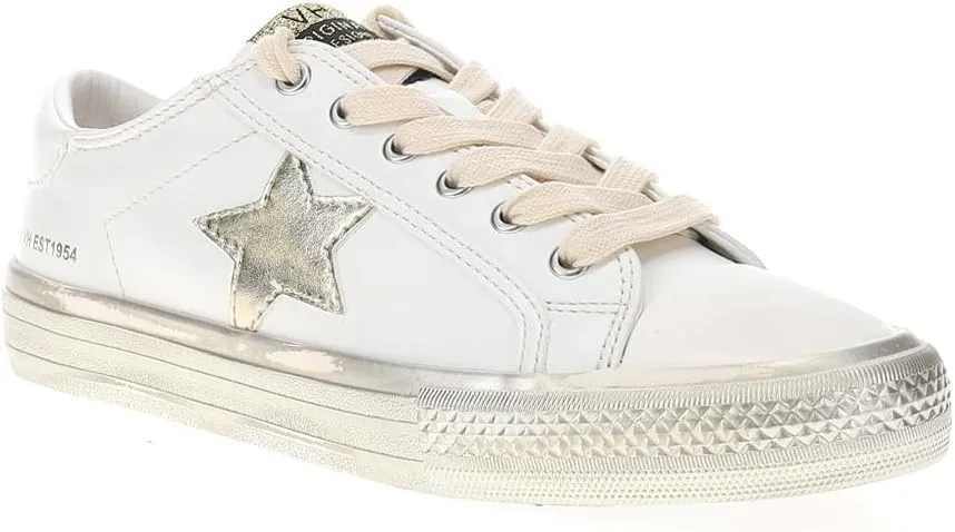 Vintage Havana Womens Alive Metallic Glitter Slip On Sneakers Shoes Casual - Gold