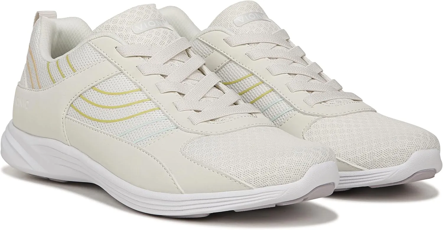 Vionic Women's Walking Sneaker Agile Ruvi- Comfortable Supportive Walking Shoes That Include VIO Motion Technology Orthotic Insole with Built-in Arch Support, Helps Heel Pain and Plantar Fasciitis