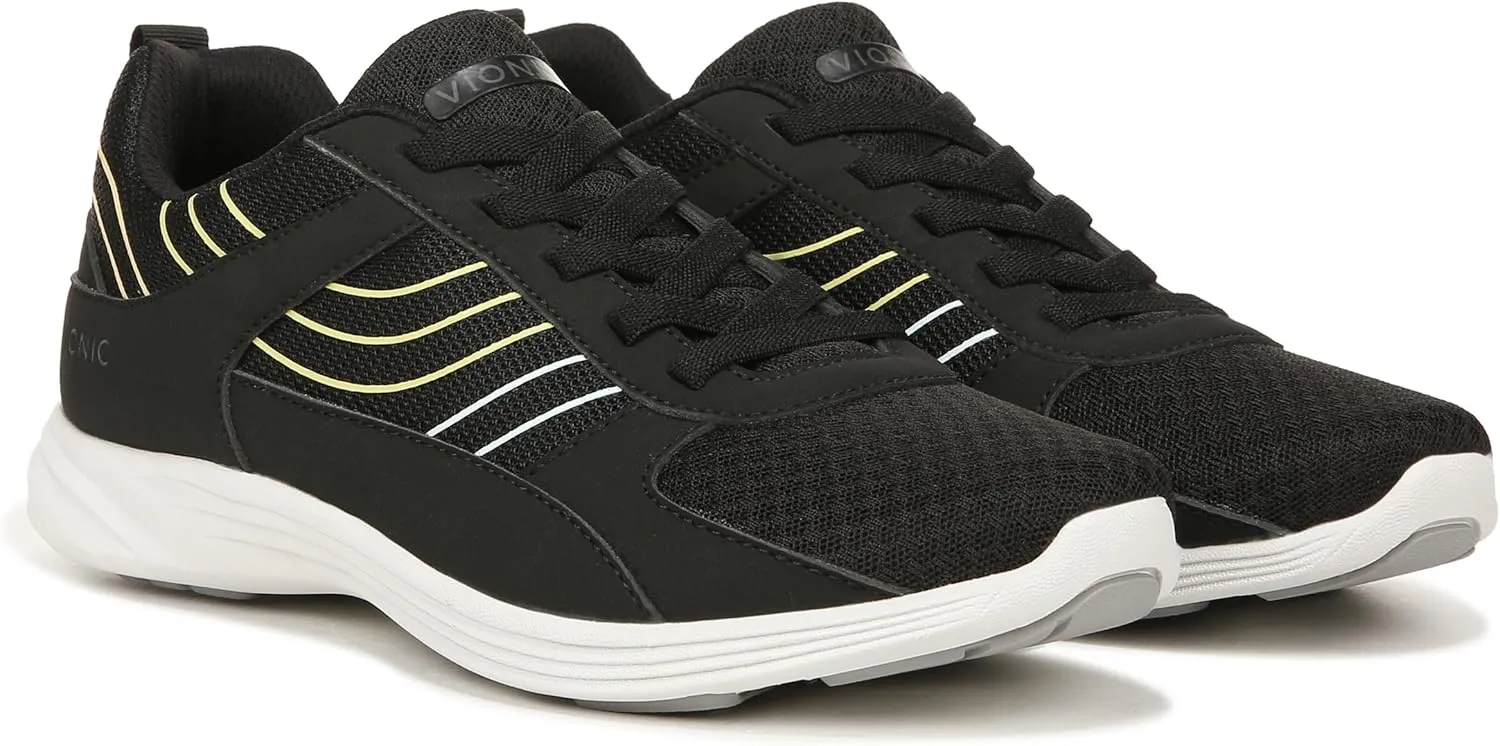 Vionic Women's Walking Sneaker Agile Ruvi- Comfortable Supportive Walking Shoes That Include VIO Motion Technology Orthotic Insole with Built-in Arch Support, Helps Heel Pain and Plantar Fasciitis