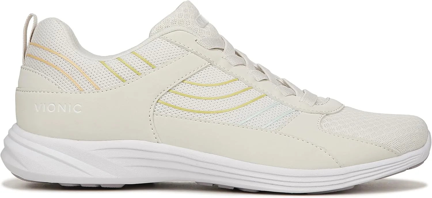 Vionic Women's Walking Sneaker Agile Ruvi- Comfortable Supportive Walking Shoes That Include VIO Motion Technology Orthotic Insole with Built-in Arch Support, Helps Heel Pain and Plantar Fasciitis