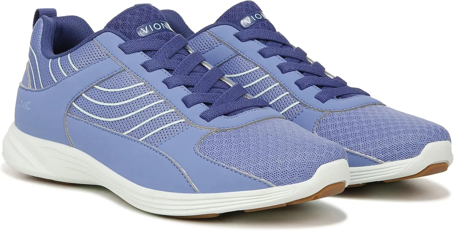 Vionic Women's Walking Sneaker Agile Ruvi- Comfortable Supportive Walking Shoes That Include VIO Motion Technology Orthotic Insole with Built-in Arch Support, Helps Heel Pain and Plantar Fasciitis