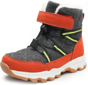 visionreast Boys Girls Wool Lining Snow Boots Winter Walking Boots for Kids Non Slip Unisex-Child Cold Weather Shoes Outdoor Boots