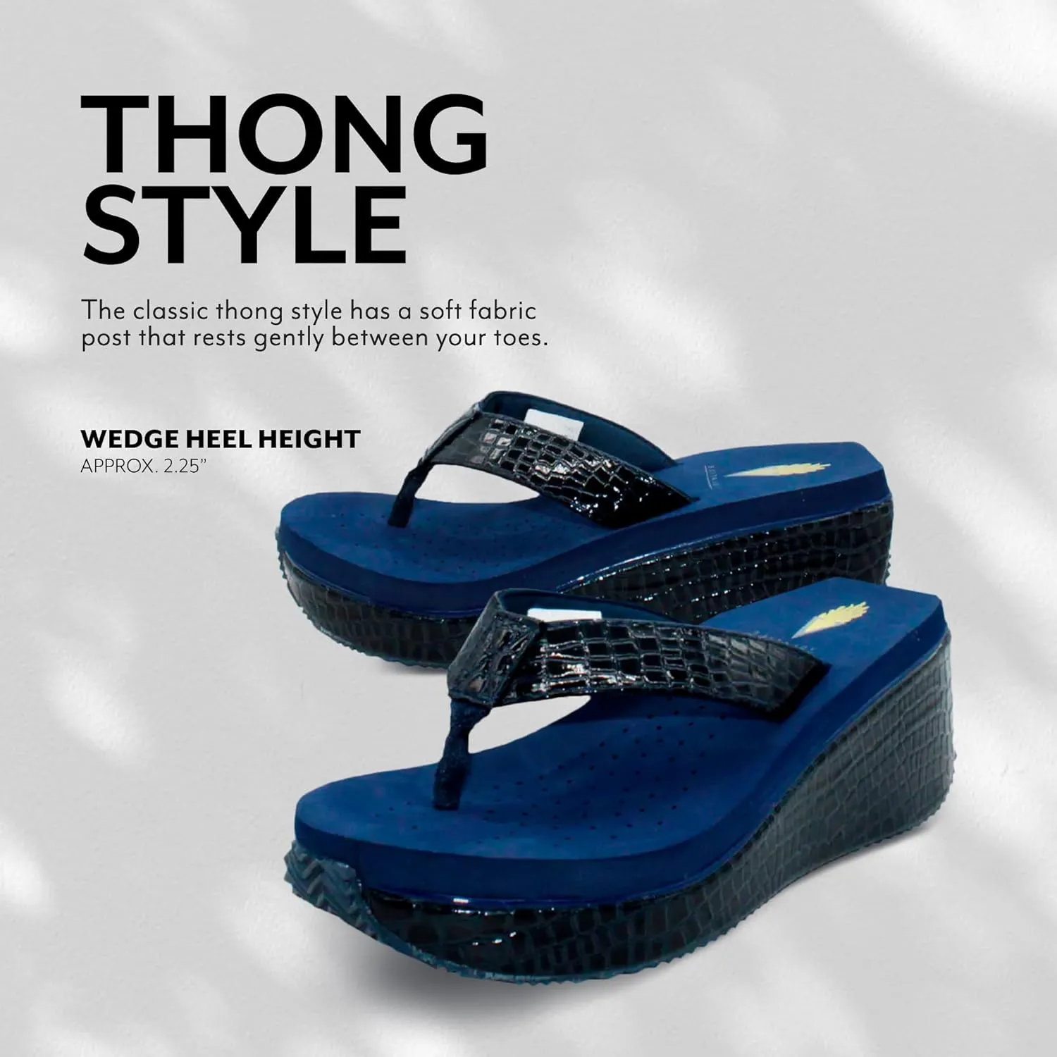 VOLATILE Frappachino Wedge Sandals for Women Featuring Genuine Leather with EVA Insole and Rubber Outsole