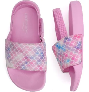 WateLves Toddler Boys Girls Slides Sandals for Swim Beach Kids Water Shoes Casual Slippers