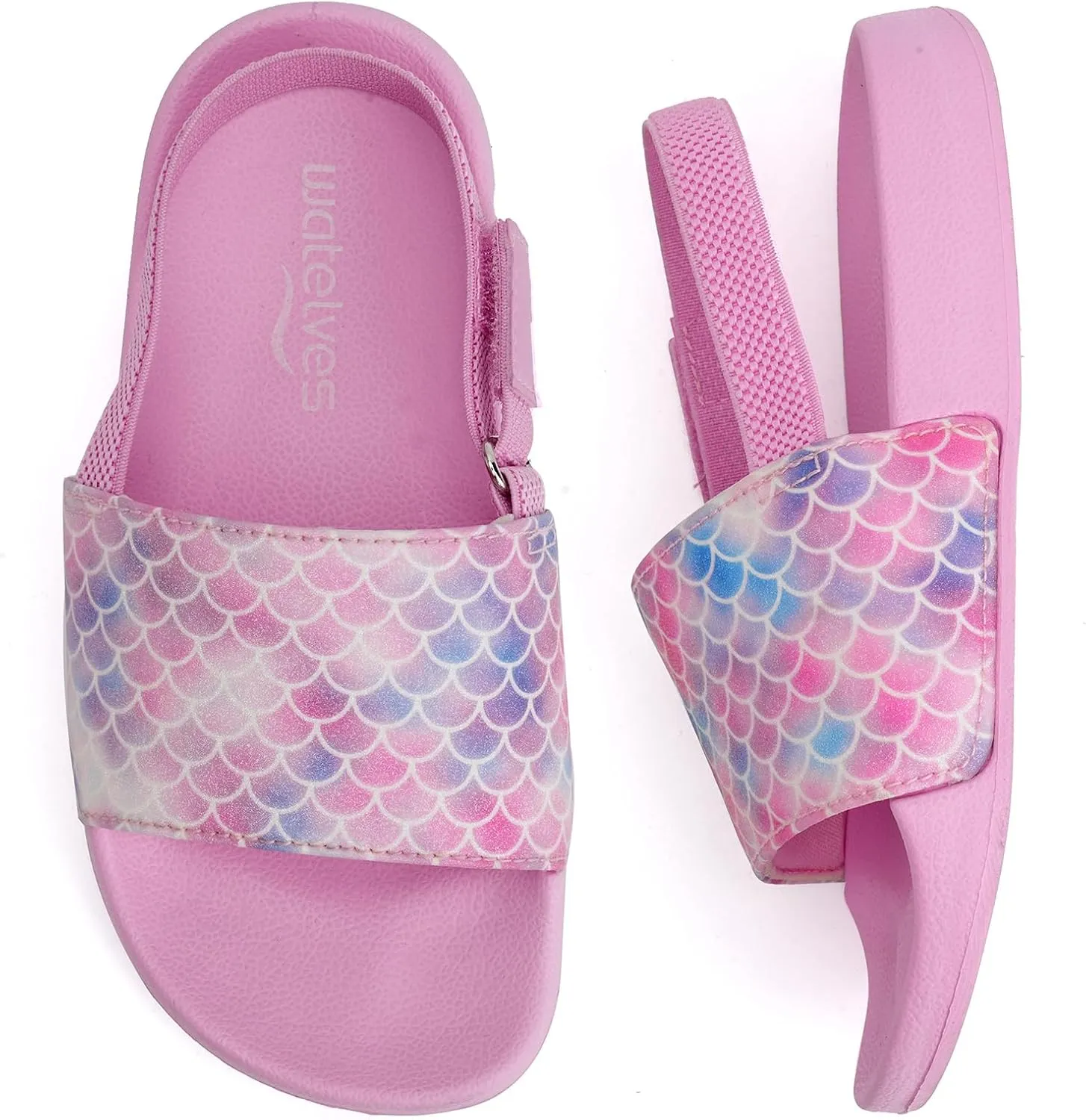 WateLves Toddler Boys Girls Slides Sandals for Swim Beach Kids Water Shoes Casual Slippers