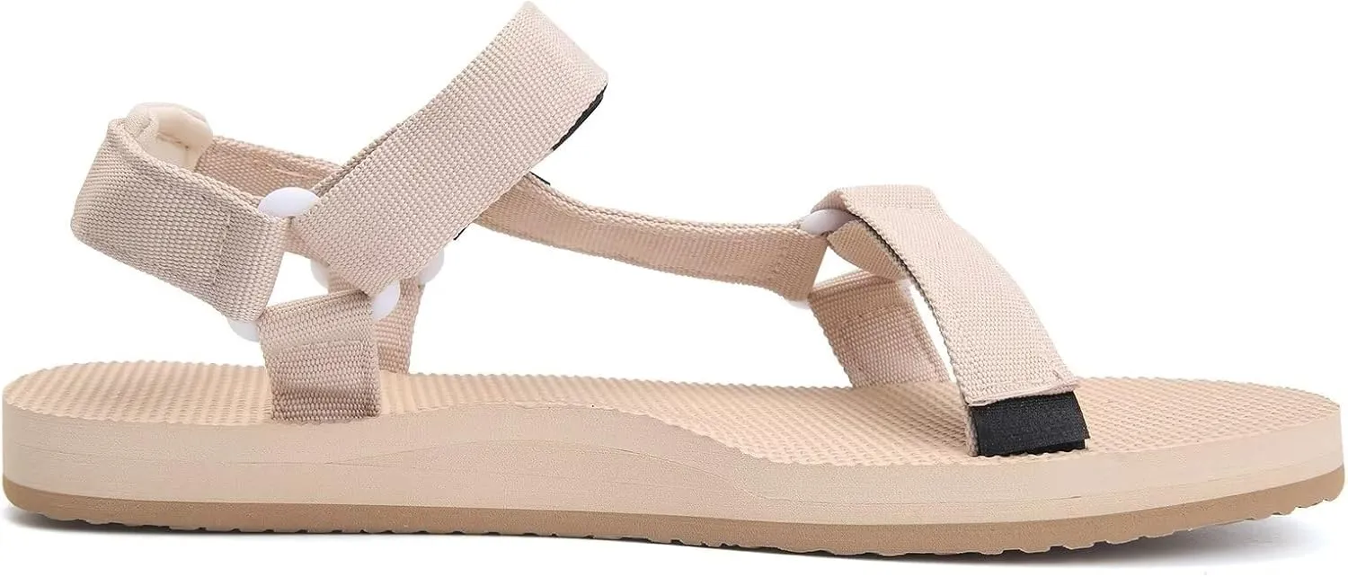 WateLves Womens-Sport-Sandals Outdoor Hiking Sandals with-Arch-Support Comfortable Webbing-Water-Athletic Beach-Sandals for Travel-Walking-Trekking-Camping