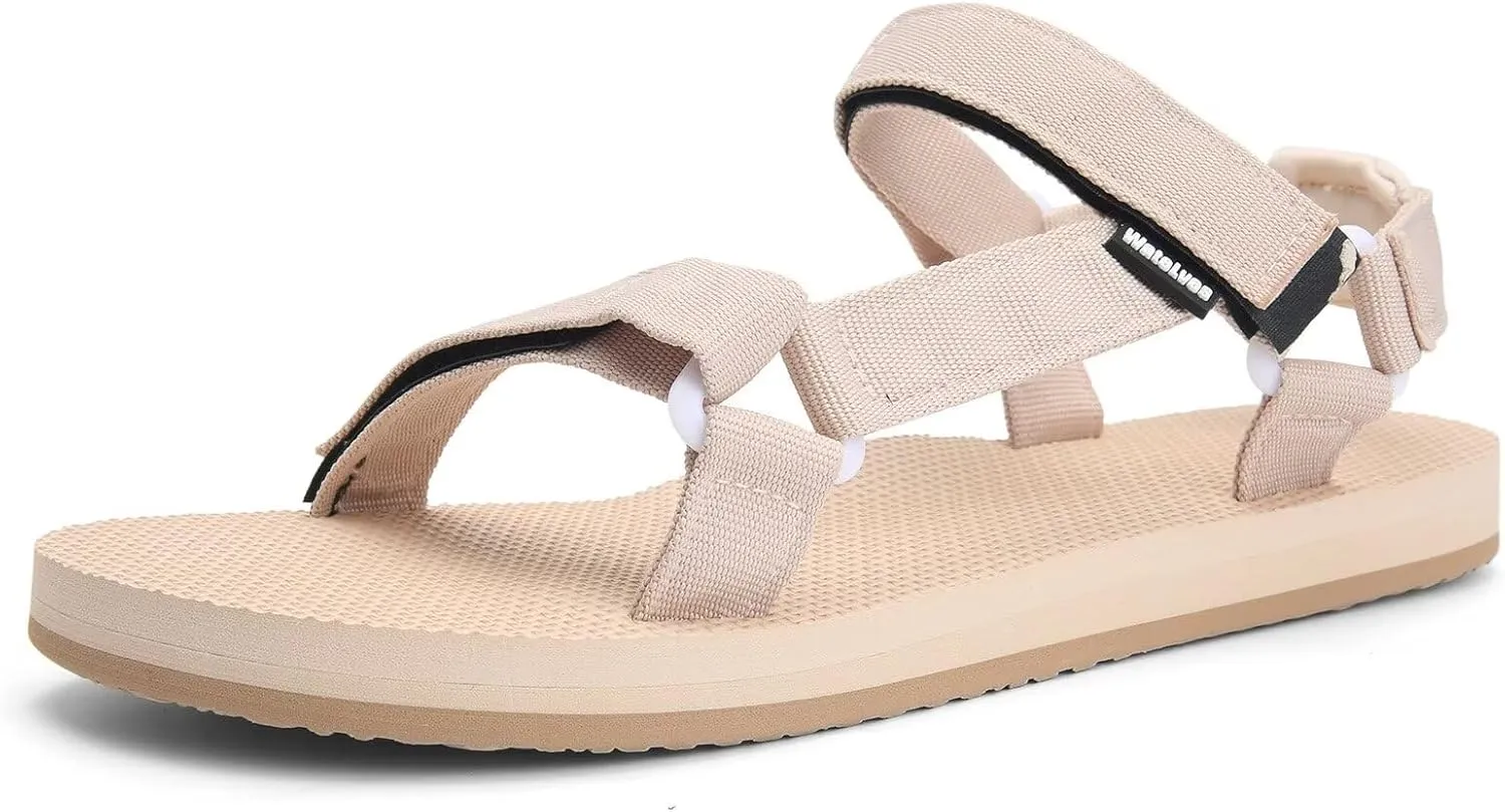 WateLves Womens-Sport-Sandals Outdoor Hiking Sandals with-Arch-Support Comfortable Webbing-Water-Athletic Beach-Sandals for Travel-Walking-Trekking-Camping