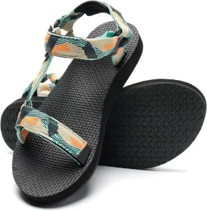 WateLves Womens-Sport-Sandals Outdoor Hiking Sandals with-Arch-Support Comfortable Webbing-Water-Athletic Beach-Sandals for Travel-Walking-Trekking-Camping