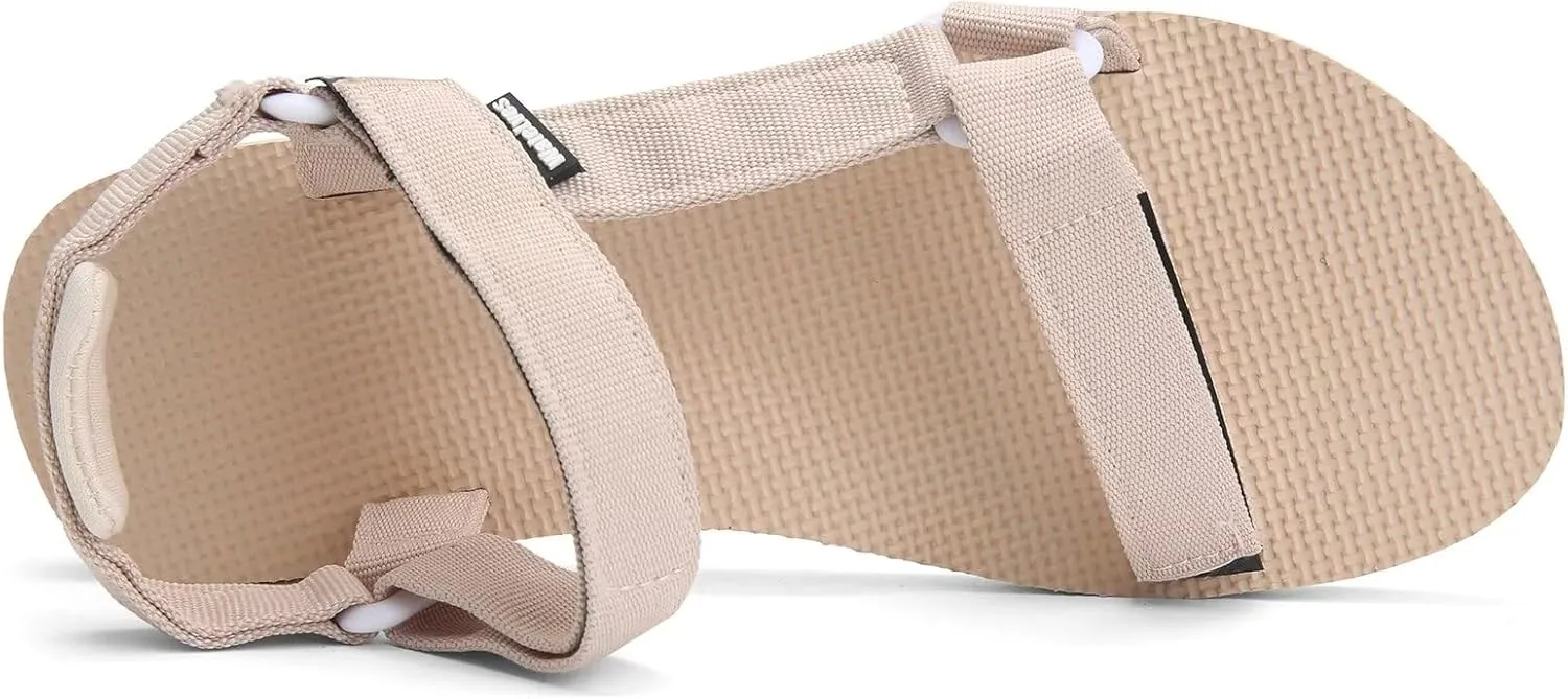WateLves Womens-Sport-Sandals Outdoor Hiking Sandals with-Arch-Support Comfortable Webbing-Water-Athletic Beach-Sandals for Travel-Walking-Trekking-Camping