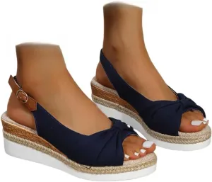 Wedge Sandals for Women Summer Dressy,Women's Espadrille Platform Wedge Heels Open Toe Slingback Ankle Strap Wide Width Sandal Comfortable Breathable Casual Dress Shoes
