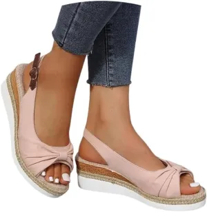 Wedge Sandals for Women Summer Dressy,Women's Espadrille Platform Wedge Heels Open Toe Slingback Ankle Strap Wide Width Sandal Comfortable Breathable Casual Dress Shoes