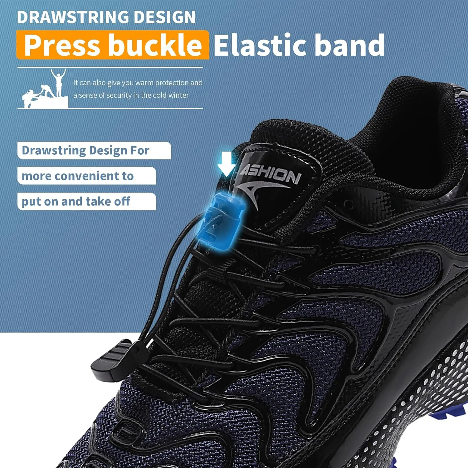 WETIKE Boy's Shoes Mesh Slip on Lightweight Running Sneakers
