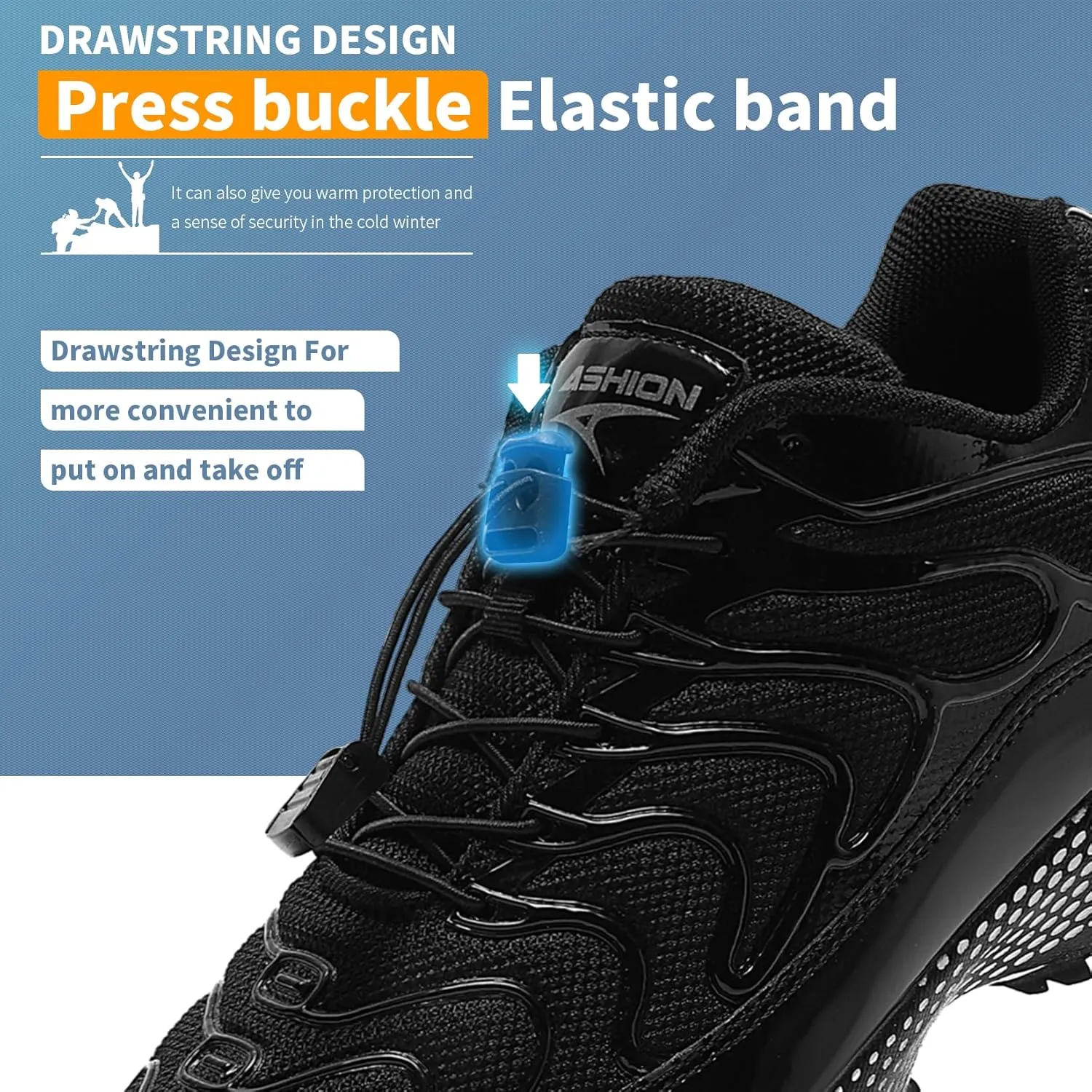 WETIKE Boy's Shoes Mesh Slip on Lightweight Running Sneakers