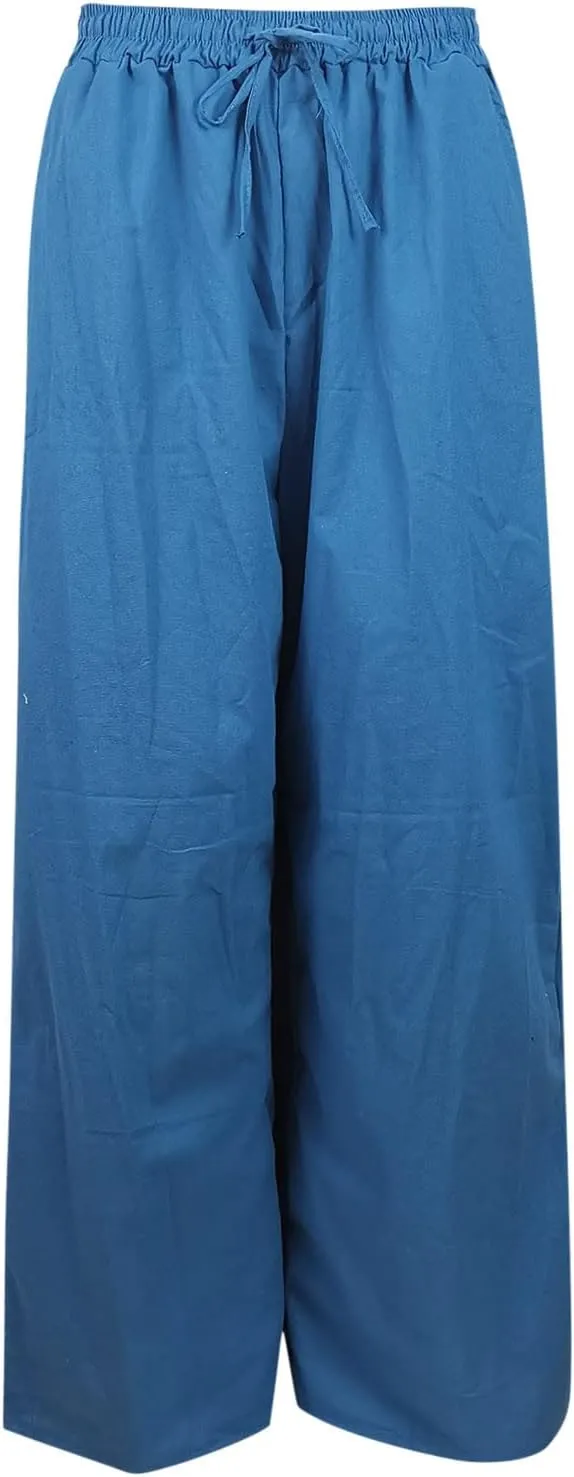 Wide Linen Pants for Women High Waisted Pant Smocked Pleated Loose Fit Casual Trousers Linen Blend Pants