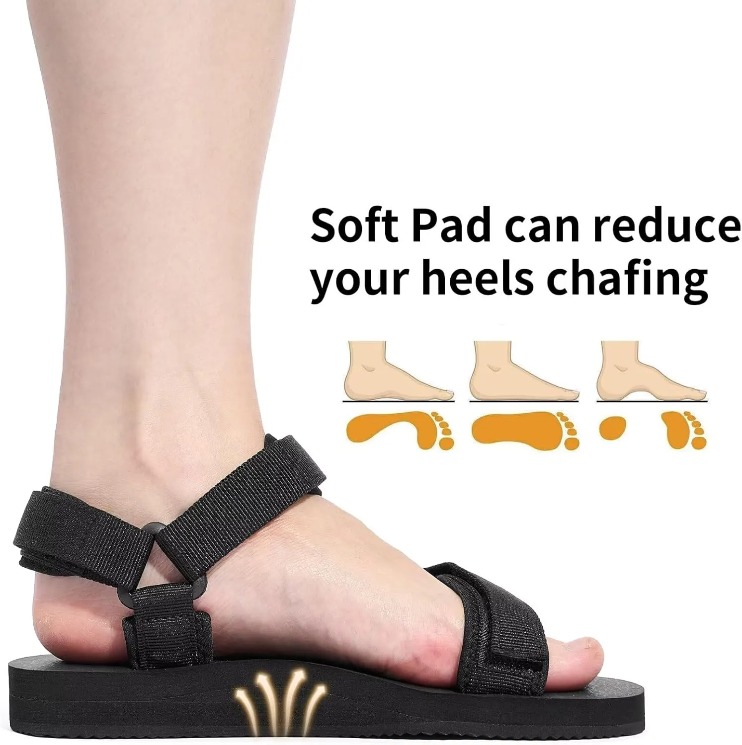 Women Hiking Sandals Casual Lightweight Water Sandal With Arch Support Yoga Mat Insole Outdoor Sport Beach Shoes