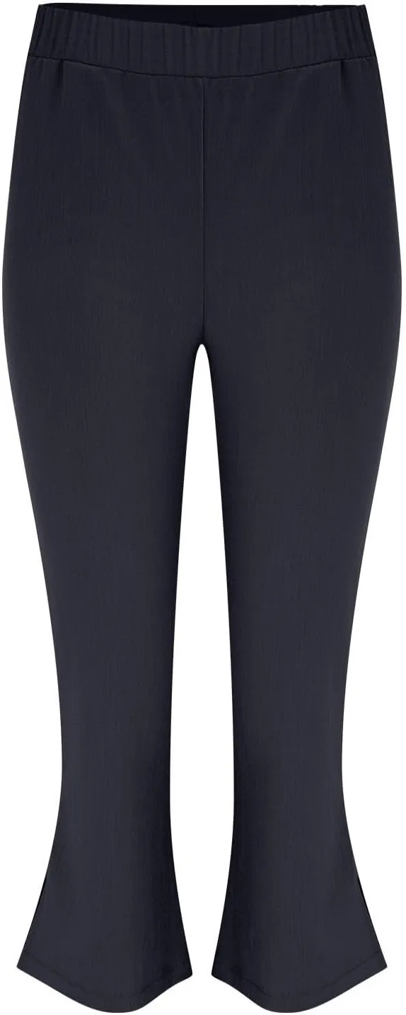 Women Linen Pants Summer and Linen Buttoned Cropped Pants with Elastic Waist for Women's Womens Linen Pants Straight Leg