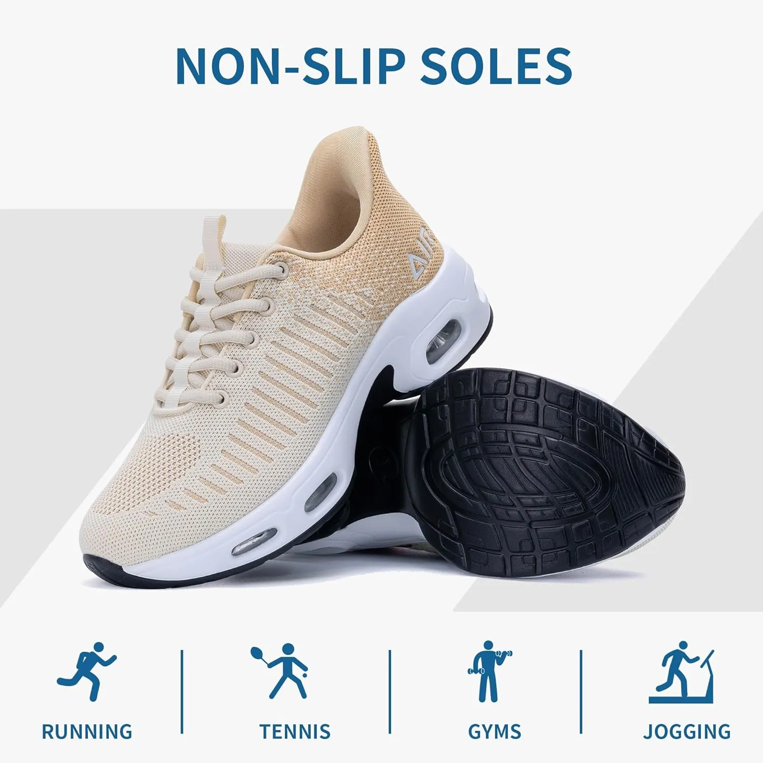 Women's Air Sneakers Slip on Walking Shoes