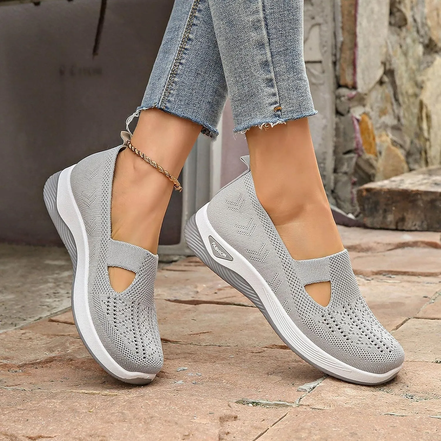 Women's Autumn and Winter Bow Soft Soled Slip On Flat Heels and Fleece Warm Shoes Women S Shoes