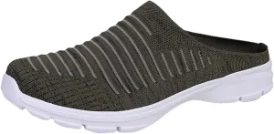 Womens Breathable Mesh Walking Mules Sneakers Womens Tennis Shoes Lightweight Women Shoes Casual Men's Fashion Sneakers Brown Tennis Shoe Loafers Dress Shoe