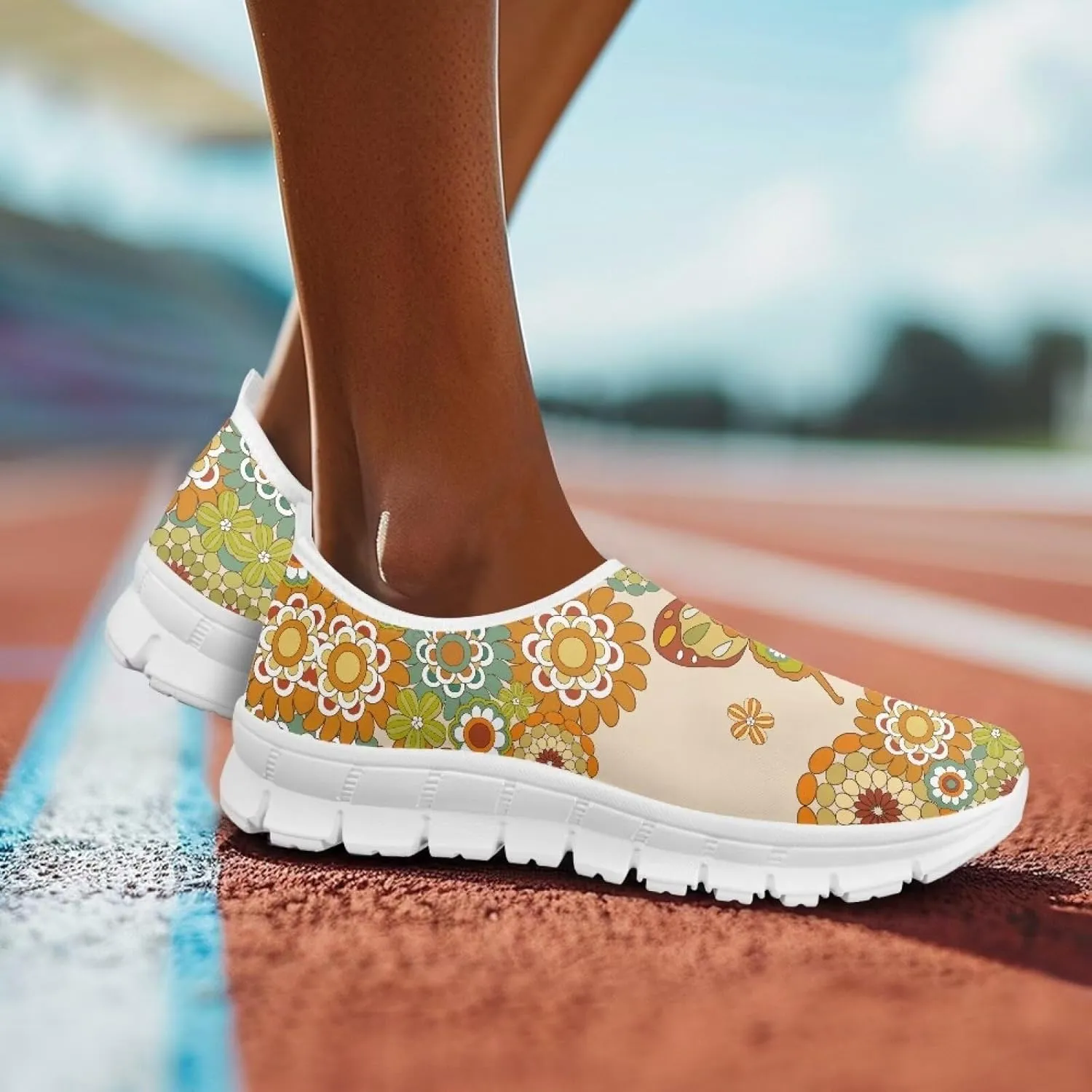Women's Butterfly Sneaker Casual Soft Slip On Low Top Lightweight Non-Slip Running Sneaker for Women US 5.5-11.5