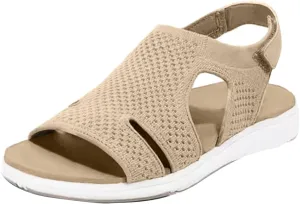 Women's Comfortable Orthopedic Arch Support Shoes Dress Walking Sandals Soft Cushion Sports Casual Orthotic Low Platform Wedges Sandals with Back Strap Women's Breathable Orthopedic Sandals