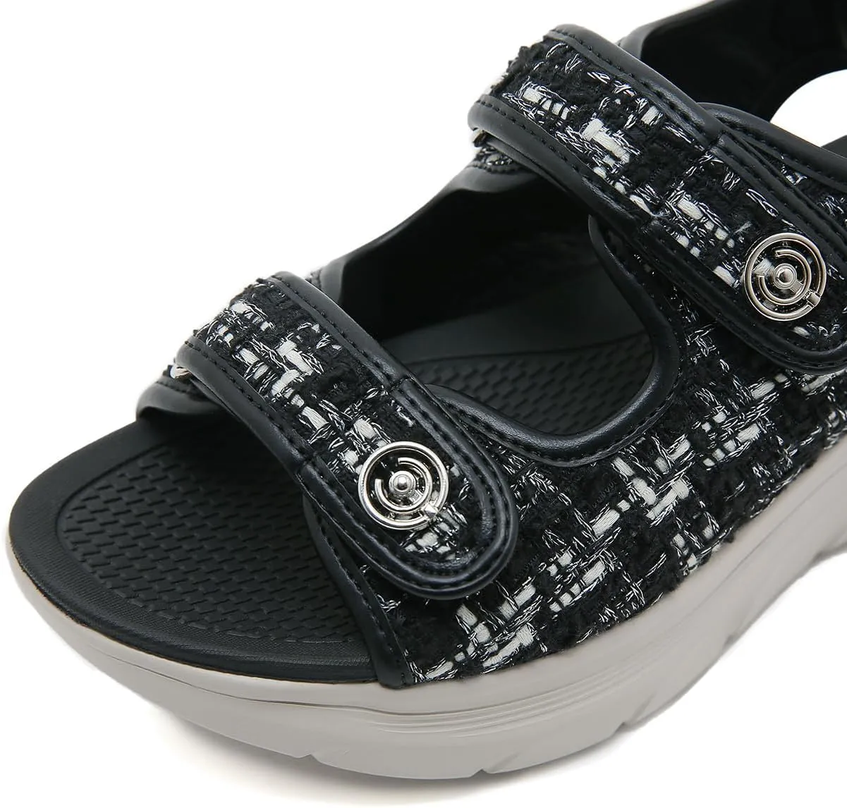 Women's Comfortable Walking Sandal Lightweight Cushioned Hiking Sandals Platform Shoes for Women Slingback Woven With Straps Sandals