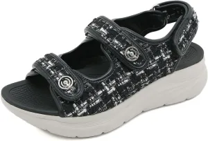Women's Comfortable Walking Sandal Lightweight Cushioned Hiking Sandals Platform Shoes for Women Slingback Woven With Straps Sandals