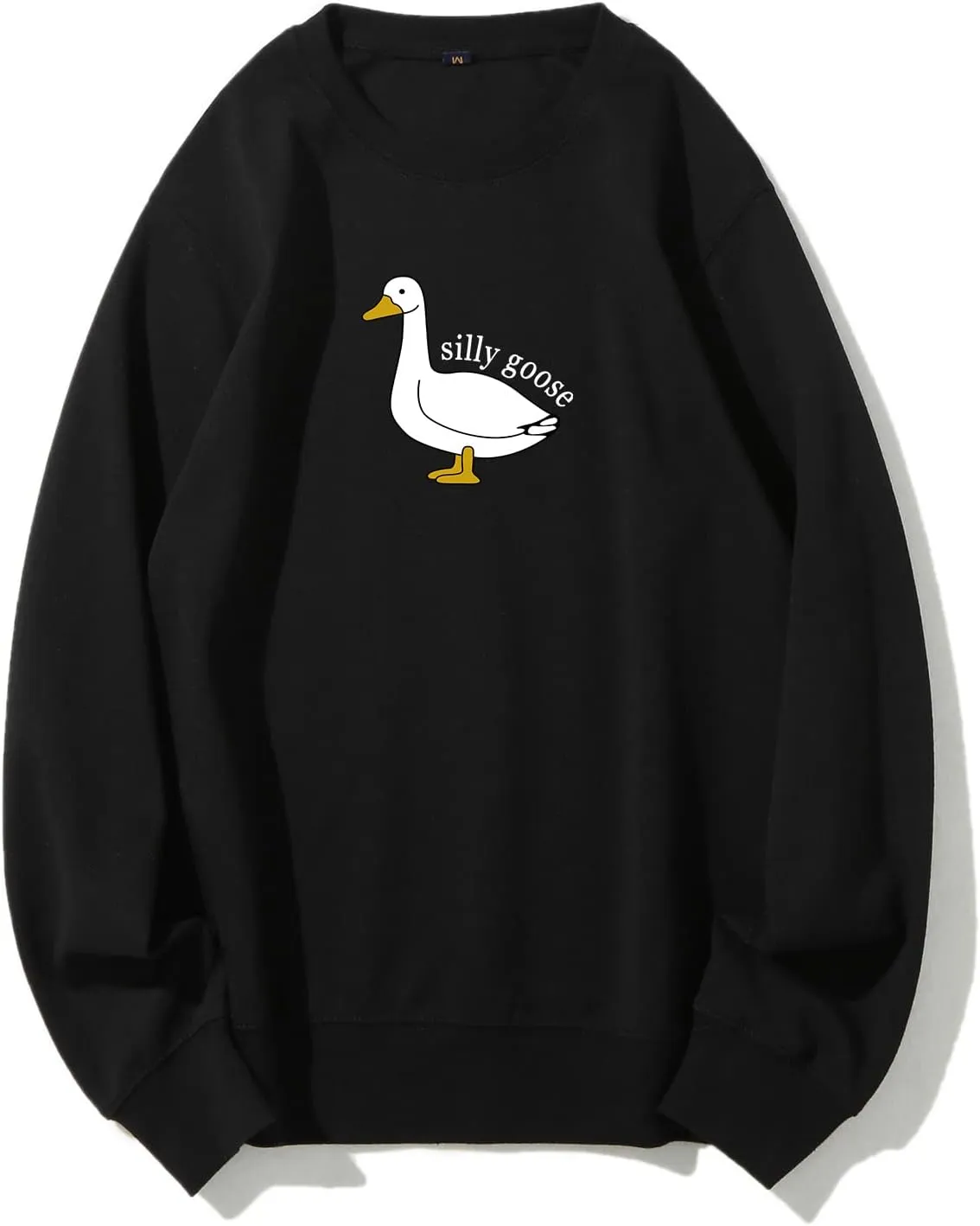 Womens Crewneck Funny Cute Silly Goose Sweatshirt Xmas Pullover Sweatshirt Christmas Sweater