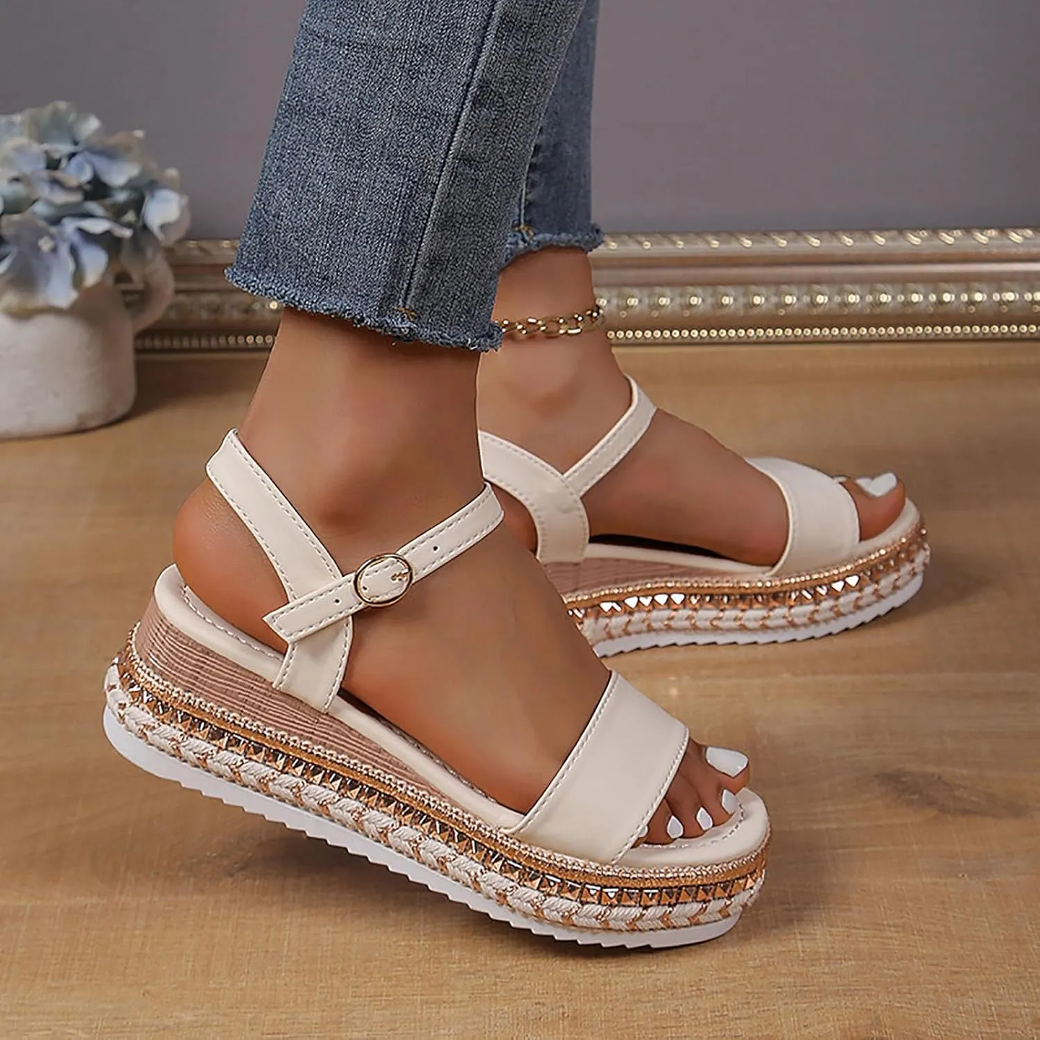Womens Dressy Summer Summer New European And Thick Soled Open Toe Sandals With A Single Strap And High Heels For Women