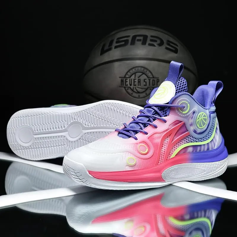 Womens Mens Basketball Shoes Breathable Fashion Athletic Sneakers Comfortable Leightweight Sport Non Slip Shoe for Woman