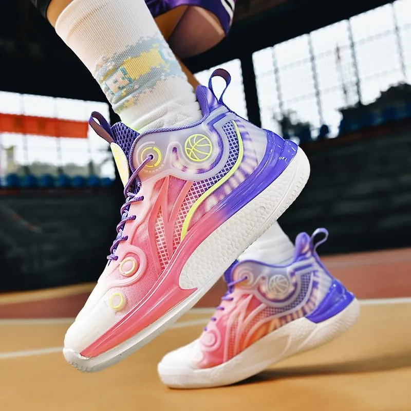 Womens Mens Basketball Shoes Breathable Fashion Athletic Sneakers Comfortable Leightweight Sport Non Slip Shoe for Woman