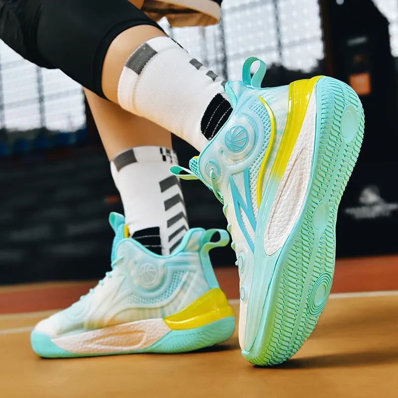 Womens Mens Basketball Shoes Breathable Fashion Athletic Sneakers Comfortable Leightweight Sport Non Slip Shoe for Woman