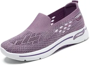 Women's Mesh Shoes Lightweight Comfortable Loafers for Women Casual Breathable Outdoor Walking Shoes Slip On Sneakers