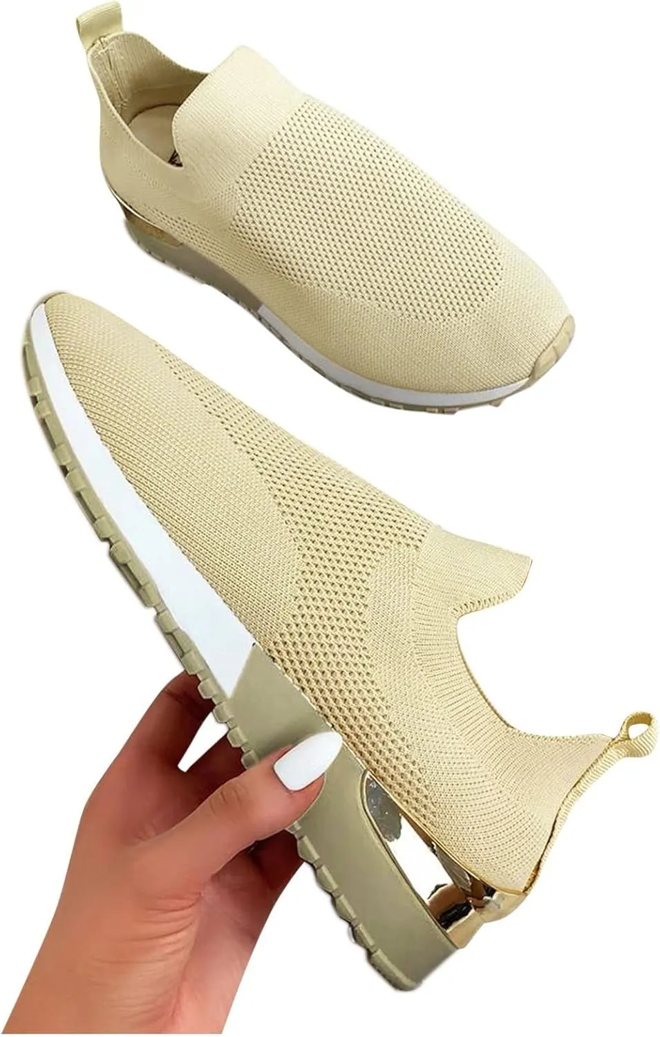 Womens Non Slip Work Shoes Slip On Water Resistant Tennis Shoes Men Mesh Ladies Casual Shoes High Top Sneakers Platform Tennis Shoe Loafers Shoe