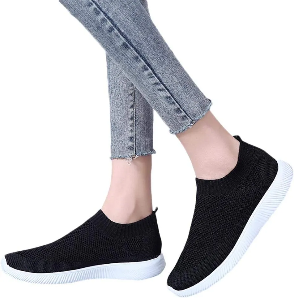 Womens Non Slip Work Shoes Slip On Water Resistant Walking Shoes Women Fashion Women Shoes Casual Women's Fashion Sneakers Steel Toe Tennis Shoe Cross Trainer Shoe
