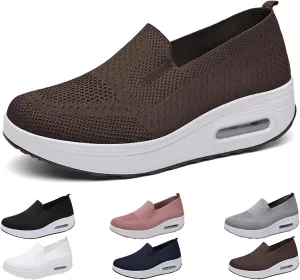Women's Orthopedic Walking Shoes, Slip-On Non-Slip Light Air Cushion Orthopedic Sneakers for Arch Support