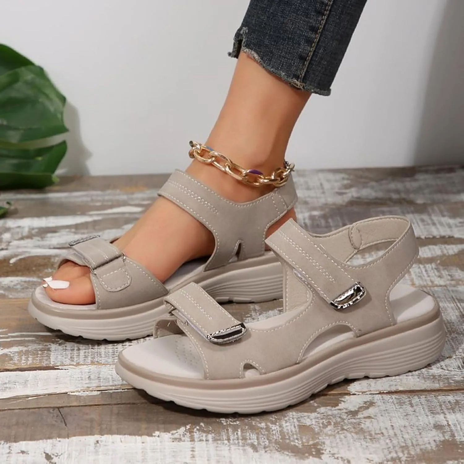Womens Platform Sandals Women's Open Toe Summer Dressy Sandals Women's Casual Platform Open Toe Wedge Sandal