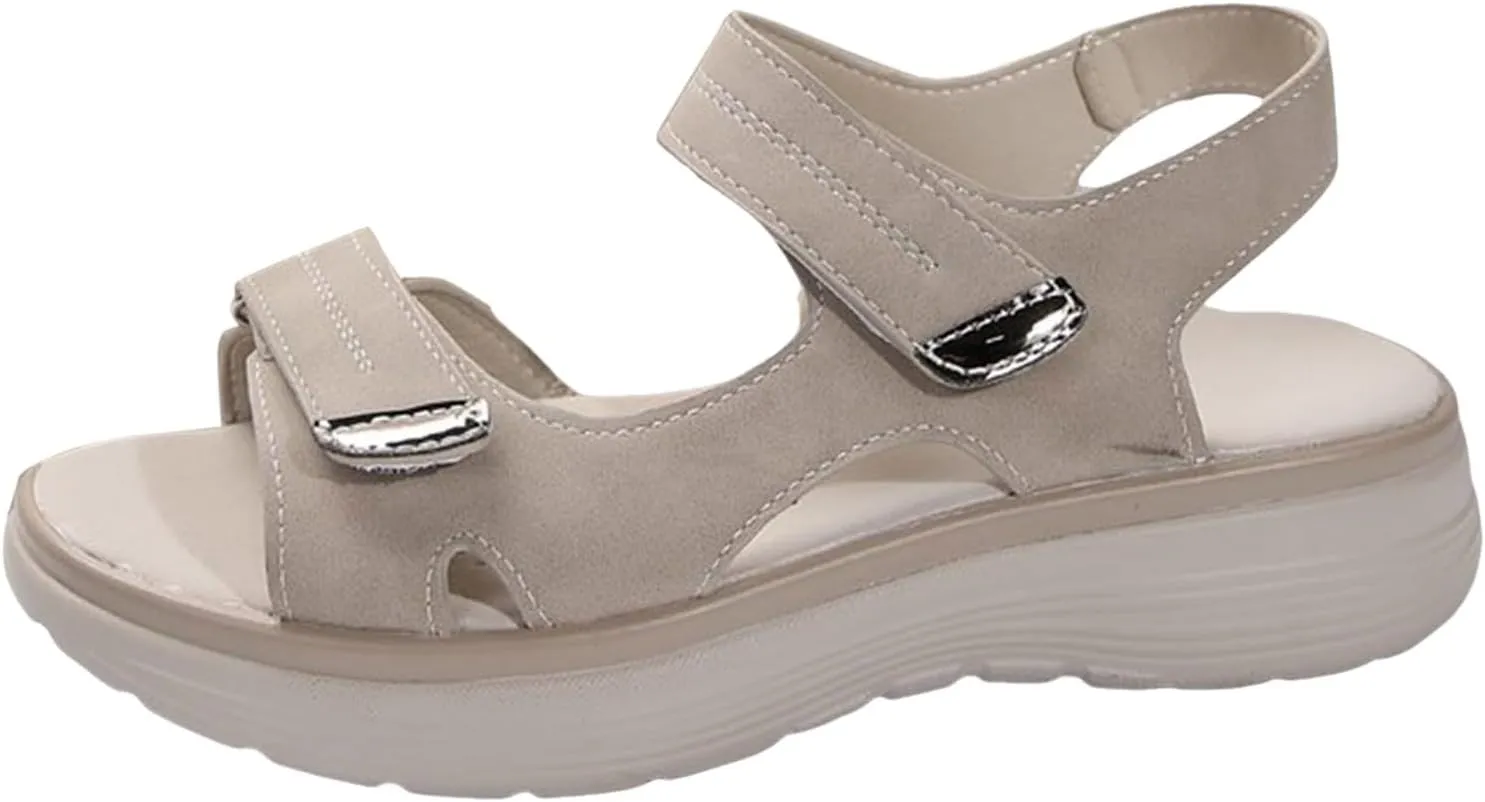 Womens Platform Sandals Women's Open Toe Summer Dressy Sandals Women's Casual Platform Open Toe Wedge Sandal