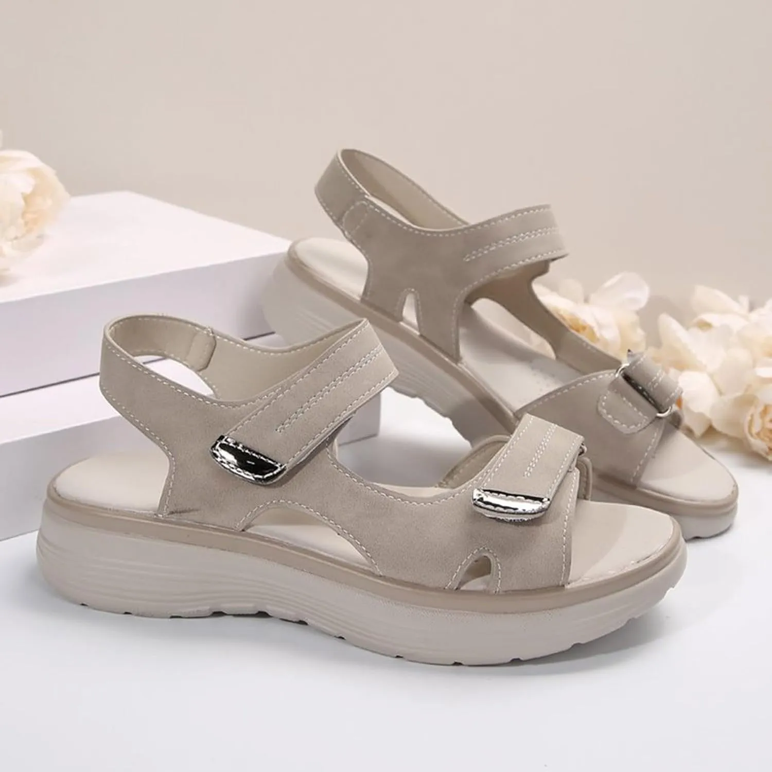Womens Platform Sandals Women's Open Toe Summer Dressy Sandals Women's Casual Platform Open Toe Wedge Sandal