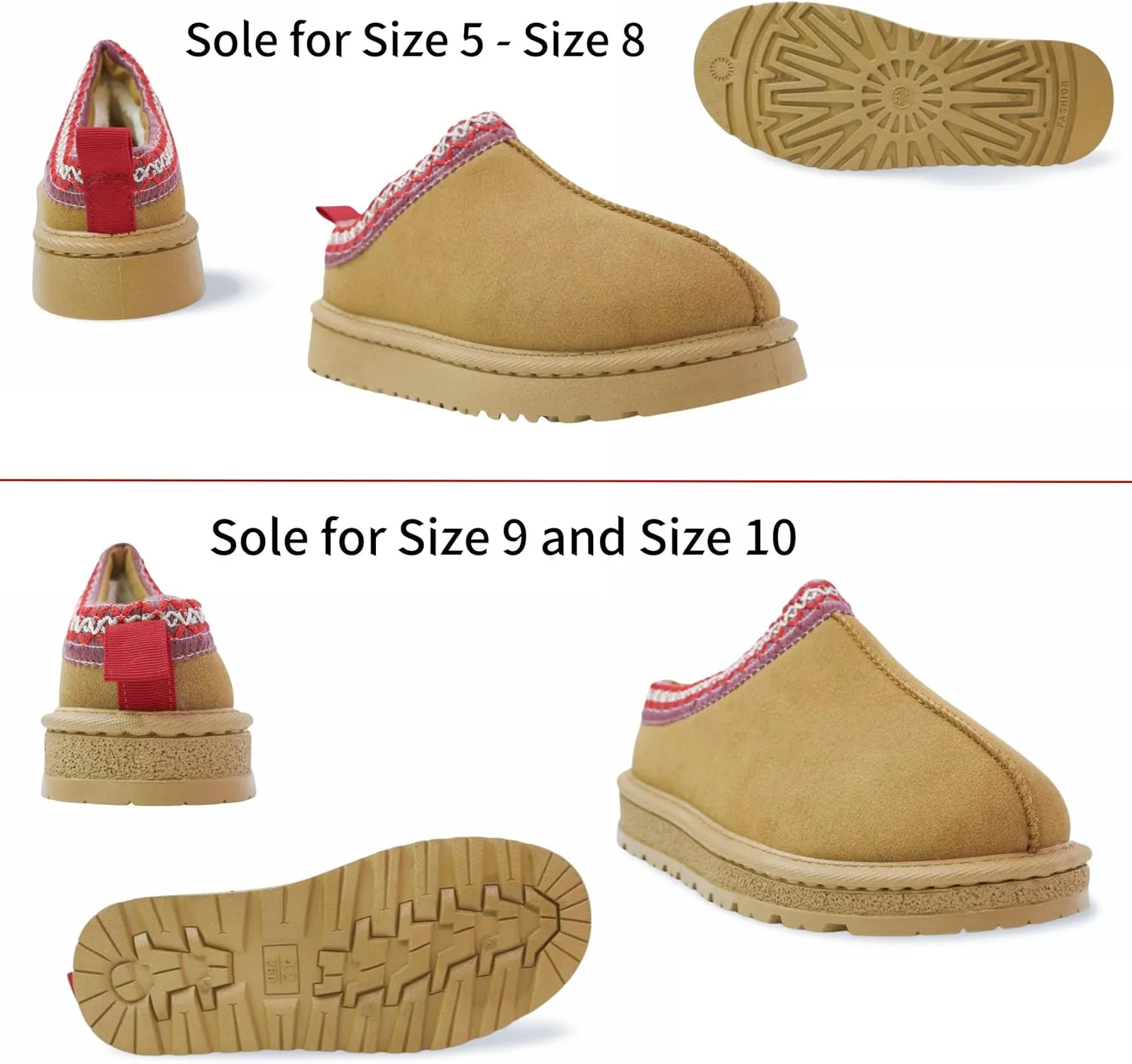 Women's Platform Slippers Winter Mini Boots Anti-Slip Suede Slip on Women Sneakers Fur Lined House Slippers for Indoor Outdoor