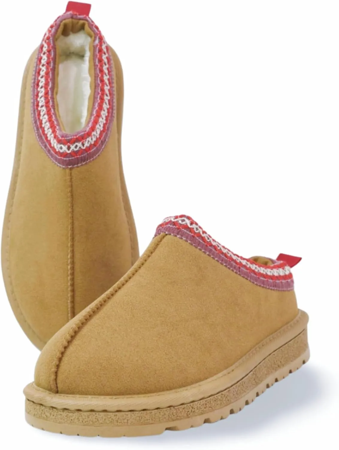 Women's Platform Slippers Winter Mini Boots Anti-Slip Suede Slip on Women Sneakers Fur Lined House Slippers for Indoor Outdoor