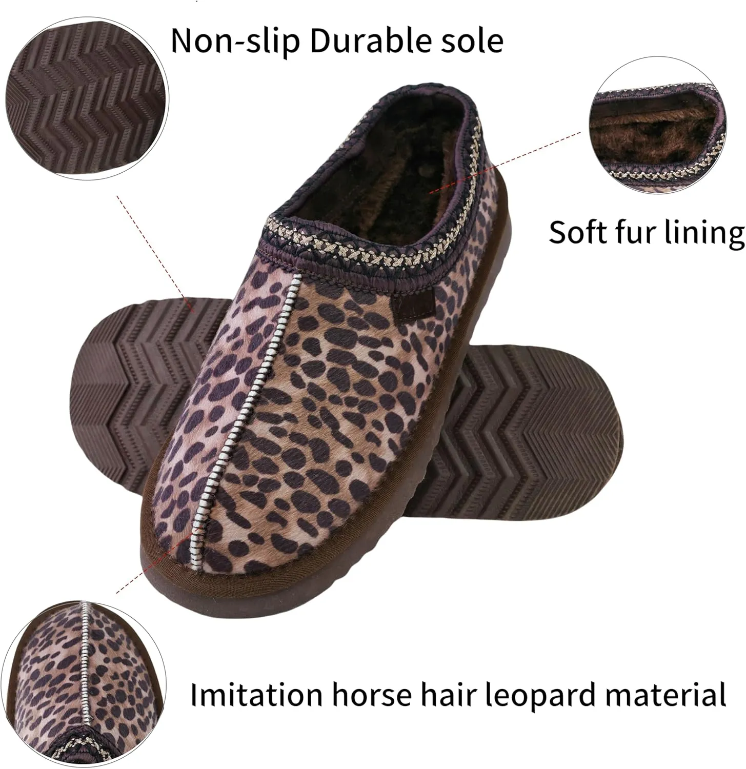 Women's Platform Slippers Winter Mini Boots Anti-Slip Suede Slip on Women Sneakers Fur Lined House Slippers for Indoor Outdoor