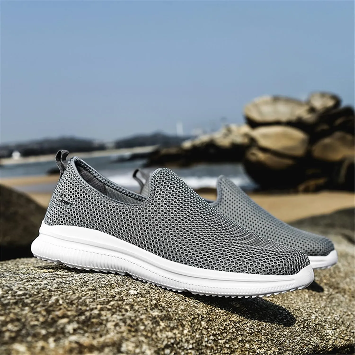 Womens Running Shoes Lightweight Tennis Shoes Non Slip Mens Casual Shoes Mesh Dressy Casual Shoes Dress Sneakers Slip On Tennis Shoe Casual Loafers