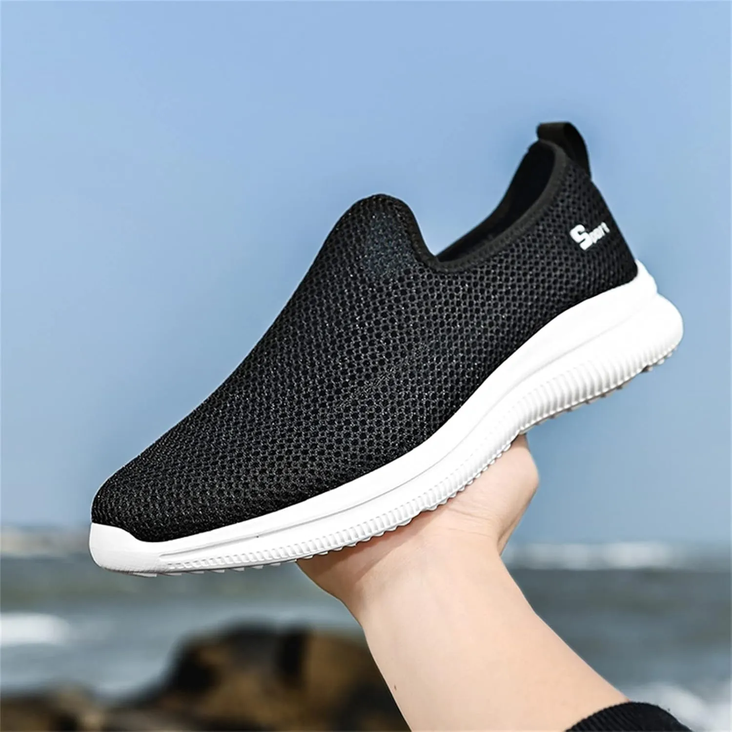 Womens Running Shoes Lightweight Tennis Shoes Non Slip Mens Casual Shoes Mesh Dressy Casual Shoes Dress Sneakers Slip On Tennis Shoe Casual Loafers